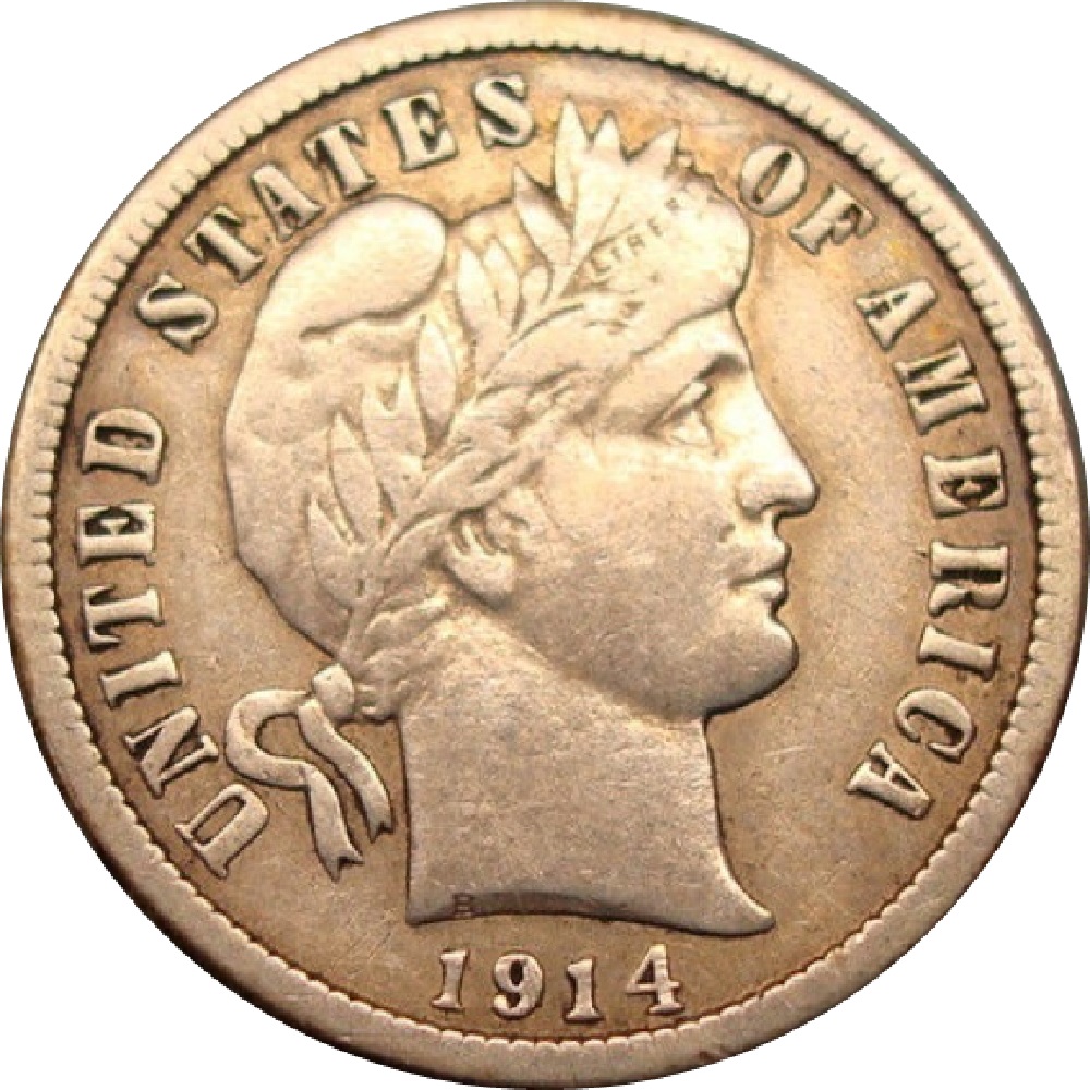 1914-Liberty-Head-Barber-Dime-#2